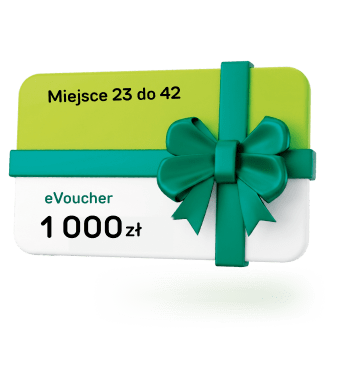 Miejsce 23 do 42 – eVoucher 1 000 zł